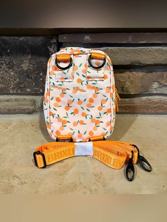 Brixley Handbags - Brixley Orange Print Small Crossbody Bag
